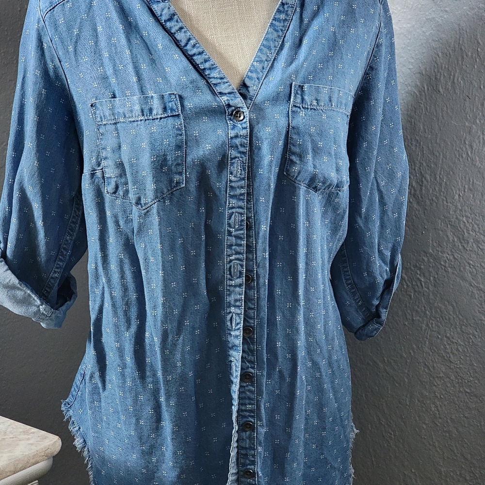 Torrid  blue jean shirt